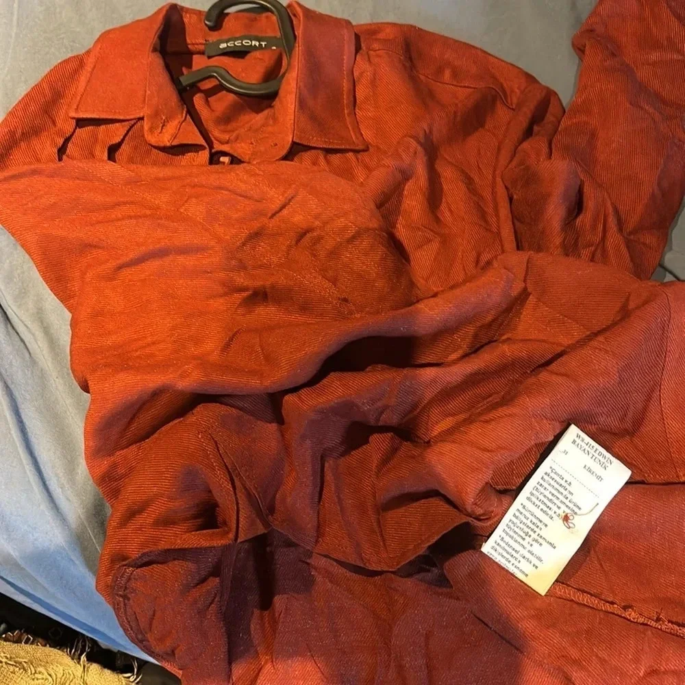 Accort Loose long sleeve button down Batman Tunic top Sz M - Picture 11 of 12
